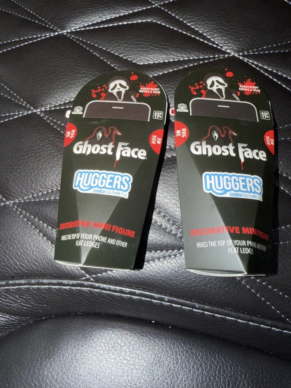 Ghost Face Huggers Decorative Mini Figure Phone Accessory - Black